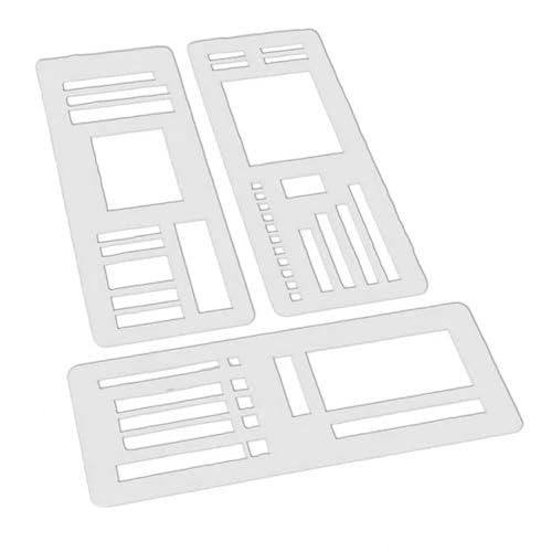 Handgemachte Flexible Record Schablone, Planner Stencil Set für Punktgitter-Journale, Wiederverwendbare Schablonen für Checklisten, Kästchen und Linien, Kompatibel mit Coil-, Disc- und Ringbindung (A) Handgemachte Flexible Record Schablone, Planner Stencil Set für Punktgitter-Journale, Wiederverwendbare Schablonen für Checklisten, Kästchen und Linien, Kompatibel mit Coil-, Disc- und Ringbindung (A) von Hiborth
