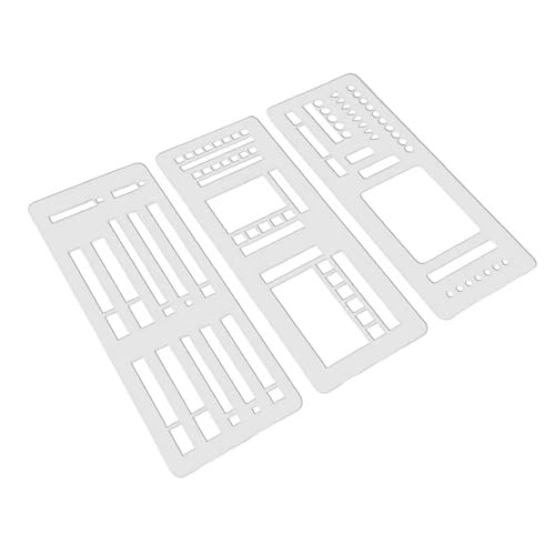 Handgemachte Flexible Record Schablone, Planner Stencil Set für Punktgitter-Journale, Wiederverwendbare Schablonen für Checklisten, Kästchen und Linien, Kompatibel mit Coil-, Disc- und Ringbindung (B) Handgemachte Flexible Record Schablone, Planner Stencil Set für Punktgitter-Journale, Wiederverwendbare Schablonen für Checklisten, Kästchen und Linien, Kompatibel mit Coil-, Disc- und Ringbindung (B) von Hiborth