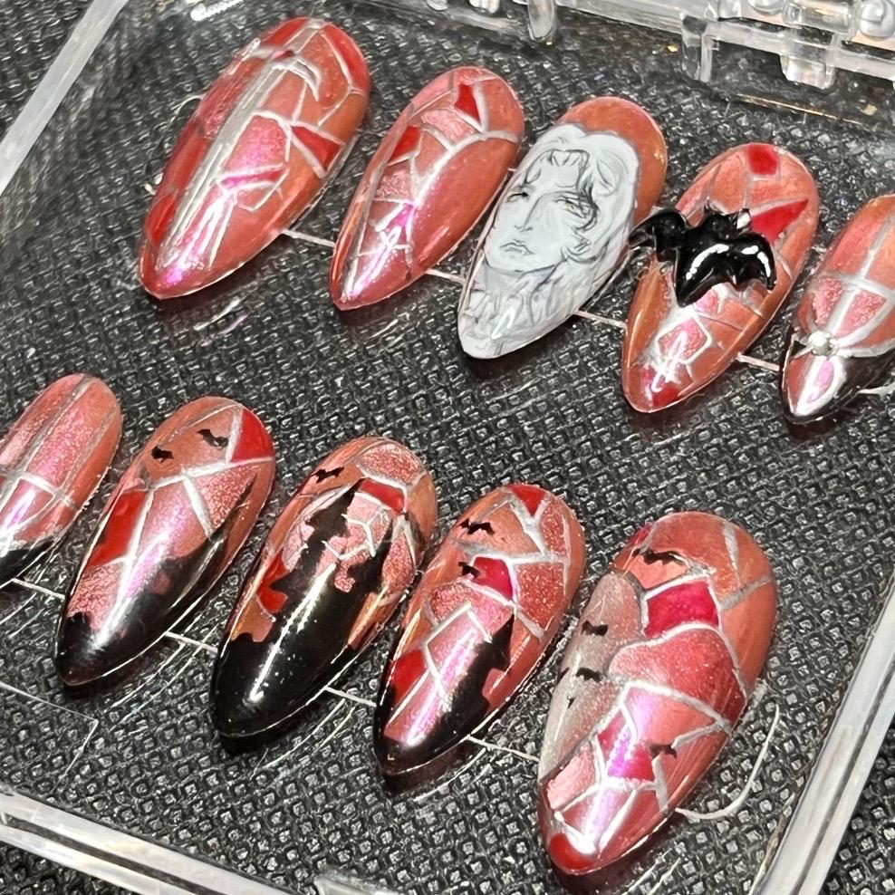 Alucard Nach Maß Für Den Druck Auf Die Nägel, Castlevania Alucard Nach Maß Für Den Druck Auf Die Nägel, Castlevania von HibouNails
