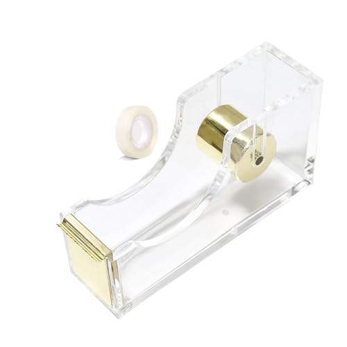 Hibucuo Klebebandspender, Transparent Acrylic Klebebändabroller, Clear Klebeband-Spender, Tape Schneider, Tape Cutter Desktop Schreibwaren, Rutschfest, Einfache Handhabung Hibucuo Klebebandspender, Transparent Acrylic Klebebändabroller, Clear Klebeband-Spender, Tape Schneider, Tape Cutter Desktop Schreibwaren, Rutschfest, Einfache Handhabung von Hibucuo
