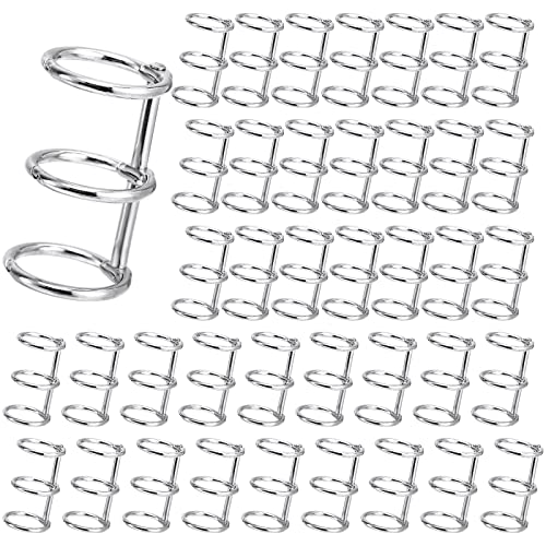 Hiceeden 40 Stück Binder Ringe, 3 Ring Buch Ring, Silberfarbene Metall-Ringbücher für Karteikarten, Restaurant-Menü, Fotoalbum, 20 mm Hiceeden 40 Stück Binder Ringe, 3 Ring Buch Ring, Silberfarbene Metall-Ringbücher für Karteikarten, Restaurant-Menü, Fotoalbum, 20 mm von Hiceeden
