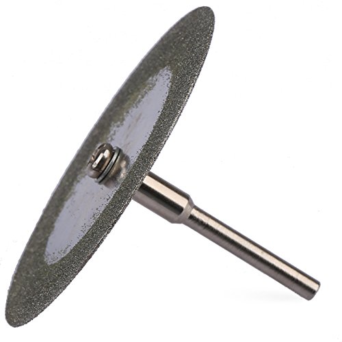 Hicello 5 Stücke 60mm Carbon Stahl Trennscheiben 60mm Mini Diamant Sägeblatt mit Anschluss 3mm Schaft für Dremel Bohrer fit Dreh Werkzeug von Hicello