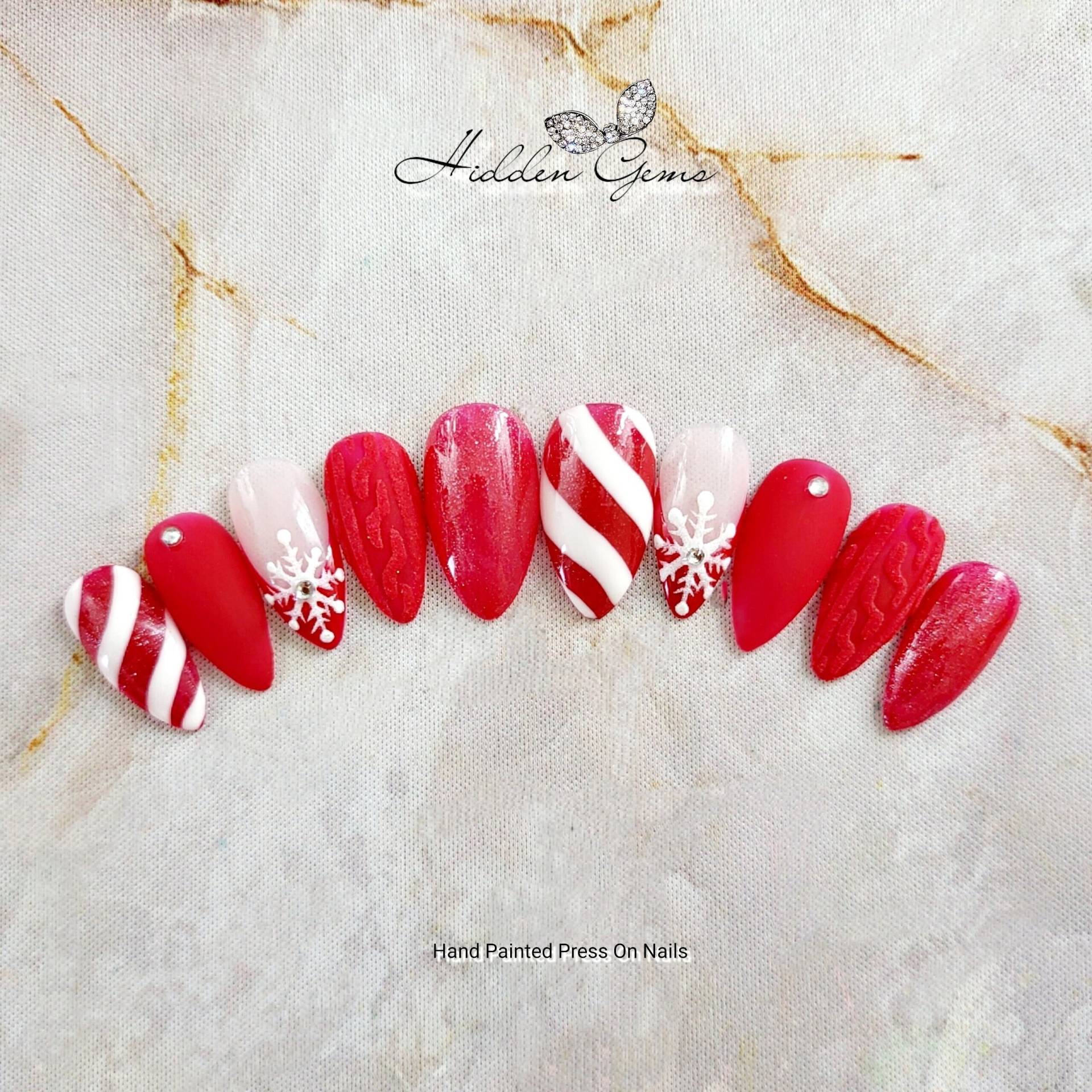 Weihnachten Einfache Ausgabe Drücken Sie Auf Die Nägel | Falsche Luxus Bestseller Bester Nagel-Shop Trending Weihnachten Einfache Ausgabe Drücken Sie Auf Die Nägel | Falsche Luxus Bestseller Bester Nagel-Shop Trending von HiddenGemsNailShop