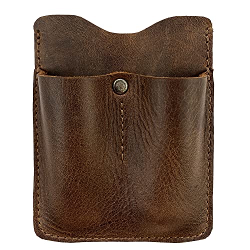 Hide & Drink, Kartenhalter mit kleinen Werkzeugschlitzen, handgefertigt aus Vollnarbenleder,minimalistischer Organizer für Messer & Taschenlampe, Werkstattzubehör, Bourbon-Braun, Minimalistisch Hide & Drink, Kartenhalter mit kleinen Werkzeugschlitzen, handgefertigt aus Vollnarbenleder,minimalistischer Organizer für Messer & Taschenlampe, Werkstattzubehör, Bourbon-Braun, Minimalistisch von Hide & Drink