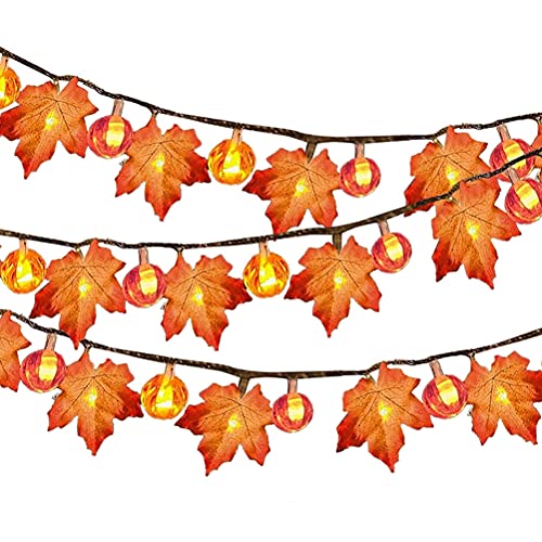 1.65 Meter Ahornblatt-Lichterkette, Freien Wasserdicht Beleuchtung, Herbstgirlande Licht, Deko Weihnachten, Halloween, Party, Neujahr, Hochzeit, Gartendekoration(Enthält Keine 1.65 Meter Ahornblatt-Lichterkette, Freien Wasserdicht Beleuchtung, Herbstgirlande Licht, Deko Weihnachten, Halloween, Party, Neujahr, Hochzeit, Gartendekoration(Enthält Keine von Hidyliu