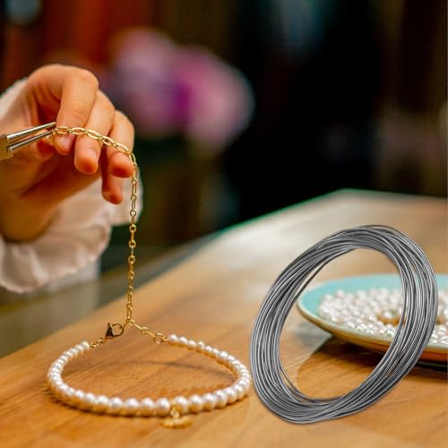 Hiemible Aluminiumdraht,Biegsamer Schmuckdraht für Schmuckherstellung | Zubehör Für Kunsthandwerk Bonsai Blumendekor Edelsteinwicklung Halskette Armband von Hiemible
