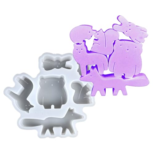 Hiemible Epoxidharz Tierformen,Desktop Deko Betonformen | Silikonformen Für Zuhause Deko Betonformen Für Kreative Studenten Bastler Kinder Jugendliche Kunstlehrer Hiemible Epoxidharz Tierformen,Desktop Deko Betonformen | Silikonformen Für Zuhause Deko Betonformen Für Kreative Studenten Bastler Kinder Jugendliche Kunstlehrer von Hiemible
