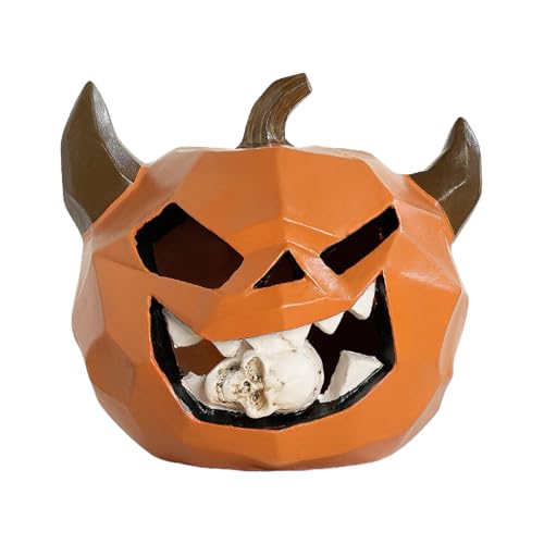 Hiemible Halloween Deko, Schädel Grusel Figuren Für Halloween, Gruselige Tischdeko & Wohnaccessoires Für Feiertage Garten Fensterbank Türdekoration Hiemible Halloween Deko, Schädel Grusel Figuren Für Halloween, Gruselige Tischdeko & Wohnaccessoires Für Feiertage Garten Fensterbank Türdekoration von Hiemible