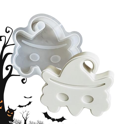 Hiemible Halloween Schokoladenformen,Halloweenformen Für Kerzenherstellung | Handgemachte Dekorationsfiguren Gipsformen Für Knete Epoxidharz Anhänger Seife Schokolade Pralinen von Hiemible
