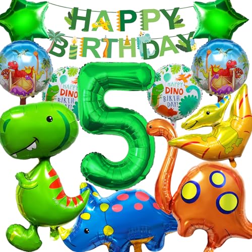 Hierein Dinosaurier Geburtstagsdeko Jungen 5 Jahre, 12 Stück Dino Geburtstag Deko Luftballons Set, XXL Dino Folienballon Geburtstag Decoration für Kinder Jungen Mädchen, Dschungel Party Dekoration Hierein Dinosaurier Geburtstagsdeko Jungen 5 Jahre, 12 Stück Dino Geburtstag Deko Luftballons Set, XXL Dino Folienballon Geburtstag Decoration für Kinder Jungen Mädchen, Dschungel Party Dekoration von Hierein