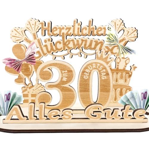 Hierein Geldgeschenke Geburtstag 30, Originelle und Personalisierte Geldgeschenke Verpackung, 30. Geburtstag Dekoration Geburtstag Geldgeschenk Holz Geschenk zum 30 Geburtstag Mann und Frau Hierein Geldgeschenke Geburtstag 30, Originelle und Personalisierte Geldgeschenke Verpackung, 30. Geburtstag Dekoration Geburtstag Geldgeschenk Holz Geschenk zum 30 Geburtstag Mann und Frau von Hierein