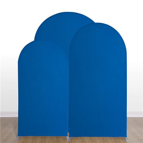 Highdi Bogen-Hintergrund-Abdeckung, Hochzeitsbogen Abdeckung Bogen Hintergrundabdeckungen Oberseite für Hochzeit, Geburtstag, Party, Zeremonie, Bankett Dekoration (3.9 * 1.6FT,Saphirblau) von Highdi