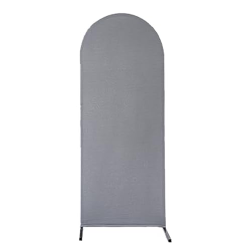 Highdi Bogen-Hintergrund-Abdeckung, Hochzeitsbogen Abdeckung Bogen Hintergrundabdeckungen Oberseite für Hochzeit, Geburtstag, Party, Zeremonie, Bankett Dekoration (6.6FT,Grau) von Highdi
