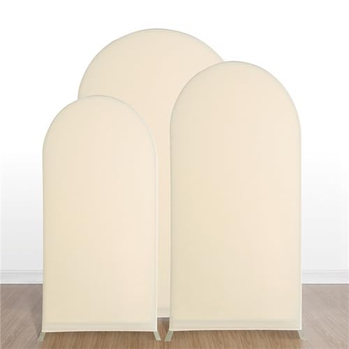 Highdi Bogen-Hintergrund-Abdeckung, Hochzeitsbogen Abdeckung Bogen Hintergrundabdeckungen Oberseite für Hochzeit, Geburtstag, Party, Zeremonie, Bankett Dekoration (7.9 * 4.6FT,Champagner) von Highdi