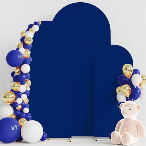 Highdi Bogen-Hintergrund-Abdeckung, Hochzeitsbogen Abdeckung Bogen Hintergrundabdeckungen Oberseite für Hochzeit, Geburtstag, Party, Zeremonie Dekoration (6FT,Blau) von Highdi