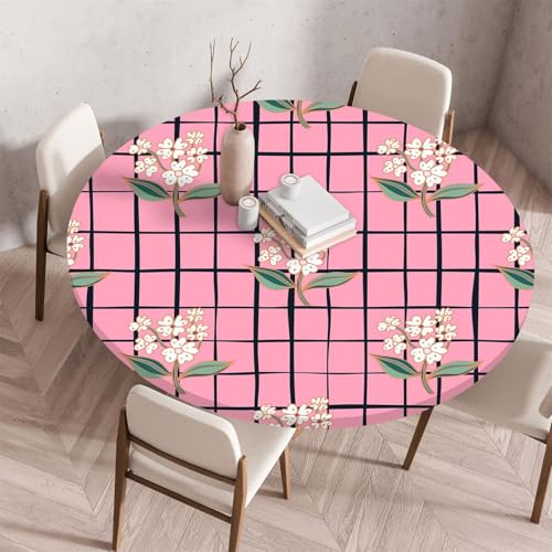 Highdi Tischdecke Abwaschbar Rund 60cm, Elastisch Druckbar Tischdecke Outdoor Lotuseffekt Tischdecken Table Cloth für Garten Restaurant, Ideal für 40cm-50cm Highdi Tischdecke Abwaschbar Rund 60cm, Elastisch Druckbar Tischdecke Outdoor Lotuseffekt Tischdecken Table Cloth für Garten Restaurant, Ideal für 40cm-50cm von Highdi