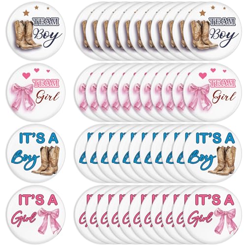 Highergo 48 Stück Stiefel oder Schleifen Geschlecht Offenbarung Pins für Partyzubehör Blau und Rosa Team Boy Team Girl Button Pins Geschlecht Offenbarung Spiele Dekorationen für Geburtstag Babyparty Highergo 48 Stück Stiefel oder Schleifen Geschlecht Offenbarung Pins für Partyzubehör Blau und Rosa Team Boy Team Girl Button Pins Geschlecht Offenbarung Spiele Dekorationen für Geburtstag Babyparty von Highergo