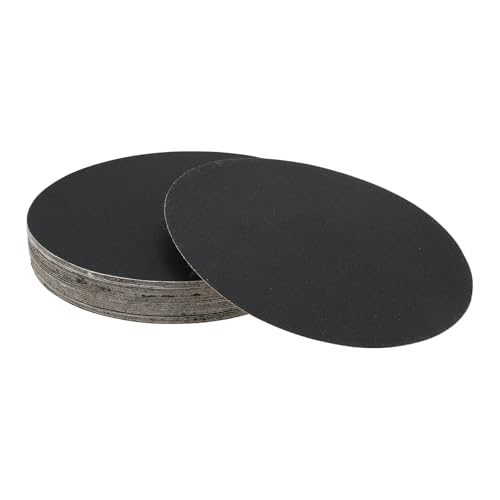 Hihaha 50 Stk Runde Schleifpapier 220 Körnung Haken- und Schleifscheiben Universell Für Automotive Lackierung 180x180mm Siliziumkarbid Schwarz von Hihaha