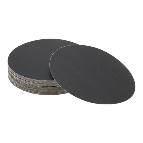 Hihaha 50 Stk Runde Schleifpapier 400 Körnung Haken und Schleifscheiben Universell Für Automotive Refinishing 125x125mm Siliciumcarbid Schwarz von Hihaha