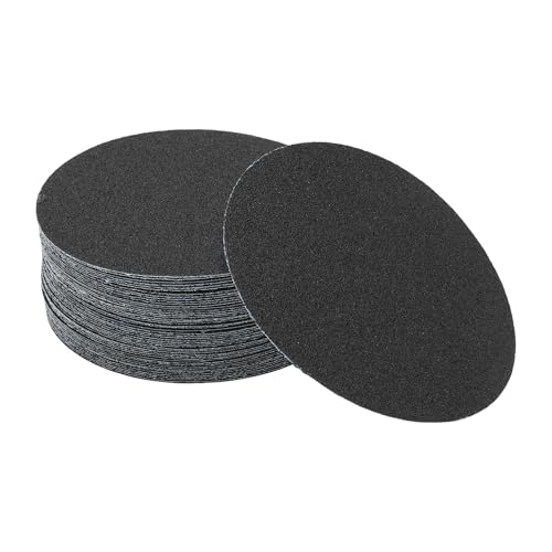 Hihaha 50 Stk. Runde Schleifblätter 80er Körnung Klettschleifscheiben Universell Für Automotive Lackierung 125x125mm Siliciumcarbid Schwarz von Hihaha