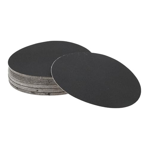 Hihaha 50 Stk Runde Schleifblätter 180 Körnung Haken- und Klett-Schleifblätter Universell Für Automotive Lackierarbeiten 125x125mm Siliziumkarbid Schwarz von Hihaha