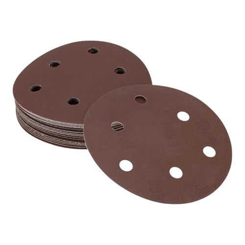 Hihaha Schleifpapier, Klett-Schleifblätter, 125 x 125 mm, Rot, Körnung 600, rund, effizientes Schleifen und Polieren, Automobilherstellung und Reparatur, Holzbearbeitung Hihaha Schleifpapier, Klett-Schleifblätter, 125 x 125 mm, Rot, Körnung 600, rund, effizientes Schleifen und Polieren, Automobilherstellung und Reparatur, Holzbearbeitung von Hihaha