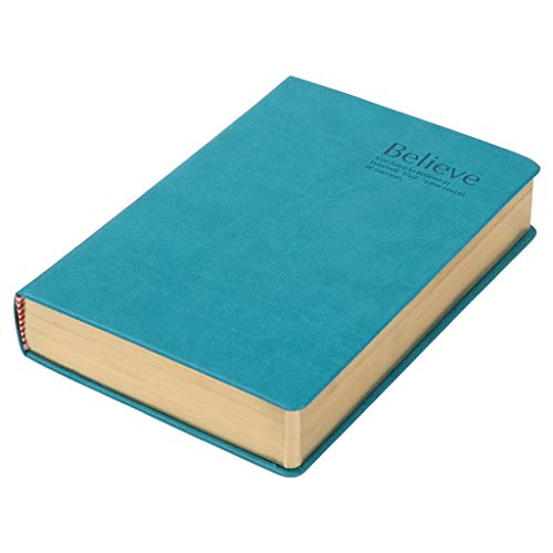 Earnmore A5 Notizbuch 600 Seiten Retro Leder Journal Blank Sketch Painting Handbook Bibel Memo Notizblock, Seaweed Green, 8,4" x 5,7" von Earnmore