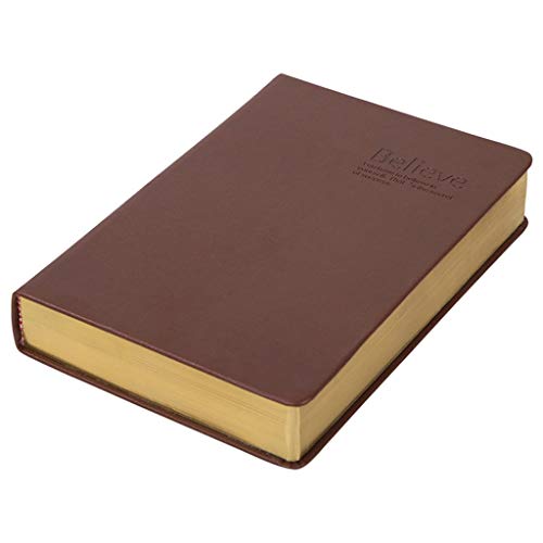 A5 Notizbuch 600 Seiten Retro Leder Journal Blank Sketch Painting Handbook Bibel Memo Notizblock, Braun, 8,4"x 5,7" von Earnmore
