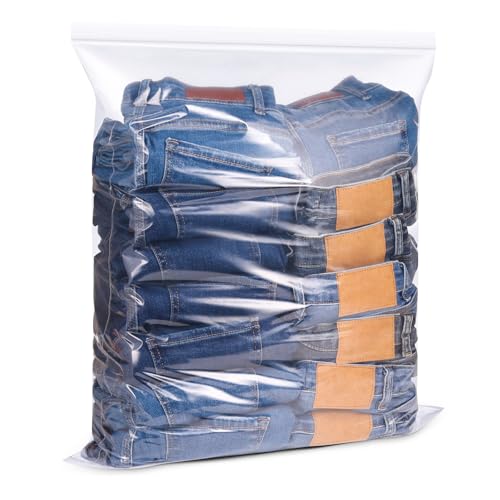 12 Stück 45,7 x 61 cm große Kunststoff-Aufbewahrungsbeutel mit Reißverschluss, 1,8 l Fassungsvermögen, transparente wiederverschließbare Aufbewahrungsbeutel, ideal für Kleidung, Schuhe, Reisen (4,72 12 Stück 45,7 x 61 cm große Kunststoff-Aufbewahrungsbeutel mit Reißverschluss, 1,8 l Fassungsvermögen, transparente wiederverschließbare Aufbewahrungsbeutel, ideal für Kleidung, Schuhe, Reisen (4,72 von Hiitytin