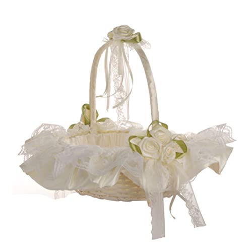 Hilai Hochzeitskorb Spitze Korb Blumenmädchen Handwälzer Romantische Hochzeit Korb Zeremonie Partei Dekor Hilai Hochzeitskorb Spitze Korb Blumenmädchen Handwälzer Romantische Hochzeit Korb Zeremonie Partei Dekor von Homry