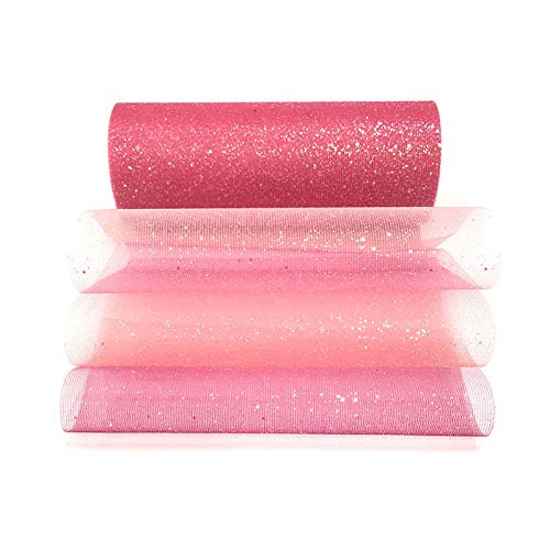 Regenbogen Glitter Tüll Rollen 6 Zoll x 10 Yards Stoff Tüll Spule Funkelnde Tüll Band Rolle Pailletten Stoff Rolle für Braut Bogen Rock Geschenkverpackung Hochzeitsfeier Dekoration Rosa Regenbogen Glitter Tüll Rollen 6 Zoll x 10 Yards Stoff Tüll Spule Funkelnde Tüll Band Rolle Pailletten Stoff Rolle für Braut Bogen Rock Geschenkverpackung Hochzeitsfeier Dekoration Rosa von Hileyu