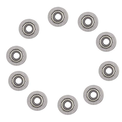 10 stücke Kugellager U624ZZ Mini U Nut Kugellager Kohlenstoffstahl Führungsrolle für Schienenstrang Linear System 4 * 13 * 7mm von Hilitand