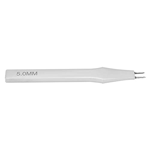 5mm Leder Zinken Meißel Stahl Reihe Locher DIY Werkzeug für Leder Stanzen Nähte Schnürung(2 Zinken) von Hililand