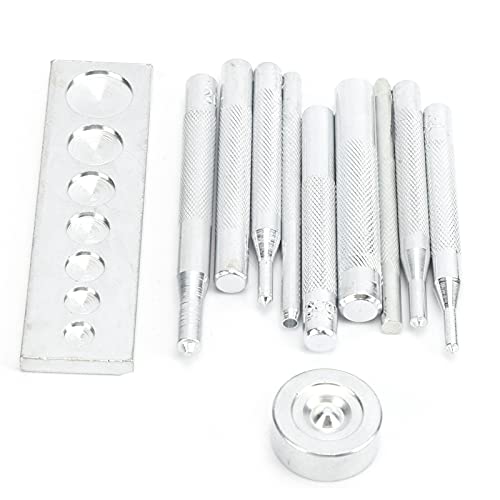 Druckknopf-Kit, 11-teiliges Professionelles Lederhandwerkswerkzeug Druckknopf-Installations-Kit für DIY-Installationsknöpfe Druckknopf-Kit, 11-teiliges Professionelles Lederhandwerkswerkzeug Druckknopf-Installations-Kit für DIY-Installationsknöpfe von Hililand