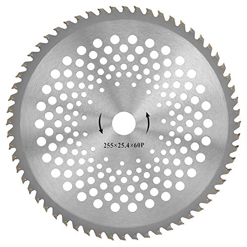 Kreissägeblätter, 1 * Zahnsägeblatt Hochgeschwindigkeitsstahl-Zahnsägeblatt Grasschneideblatt Unkrautschneidewerkzeug(60T) von Hilitand