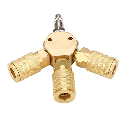 1/4 "T Form Dreiweg Pneumatikverbinder T Schnellkupplung Luft Gas Pneumatische Rohrverbinder Werkzeug 1/4 "T Form Dreiweg Pneumatikverbinder T Schnellkupplung Luft Gas Pneumatische Rohrverbinder Werkzeug von Hilitand