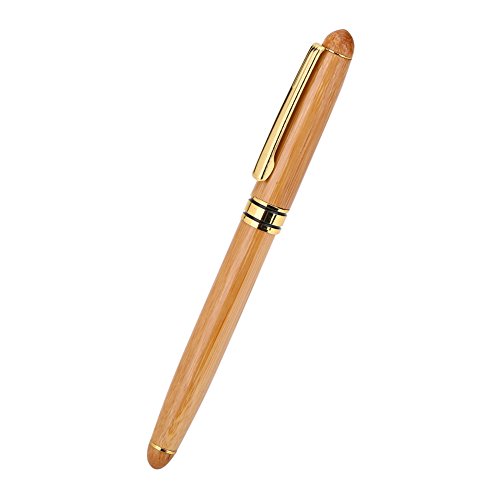 1 Stück Kalligraphie Kunst Füllfederhalter Breitfeder Stift mit Bambus Griff Meißel-spitze Feder für Schreiben Gothic Arabisch (0,7 MM Spitze ~ 2,9 MM)(2.9mm) von Hilitand