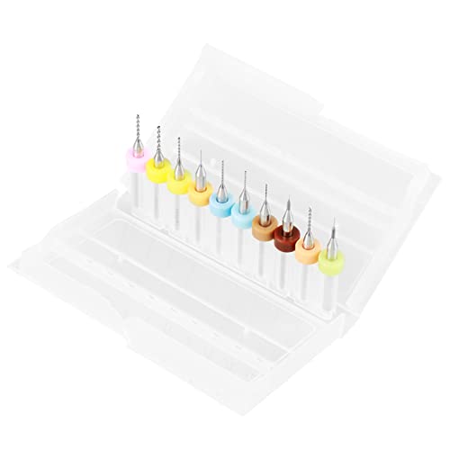 10 Stücke PCB Bohrer Spiralbohrer Metallbohrer Satz 0,1-1,0mm Hartmetall Micro Bohrer Set Werkzeug für PCB Leiterplatte 10 Stücke PCB Bohrer Spiralbohrer Metallbohrer Satz 0,1-1,0mm Hartmetall Micro Bohrer Set Werkzeug für PCB Leiterplatte von Hilitand