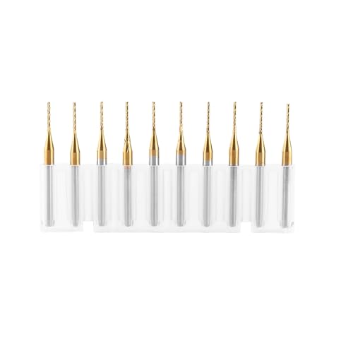 10 stücke Hartmetall Schaftfräser Coat Fräser Gravur Bits Rotary Grate Set 3,175mm x 1mm 10 stücke Hartmetall Schaftfräser Coat Fräser Gravur Bits Rotary Grate Set 3,175mm x 1mm von Hilitand