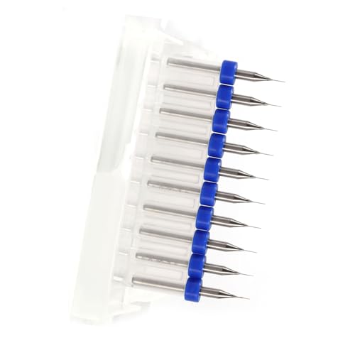 10 stücke PCB Leiterplatte Hartmetall Micro Bohrer Tool Set 0,1mm bis 1,4mm(0.2mm) von Hilitand