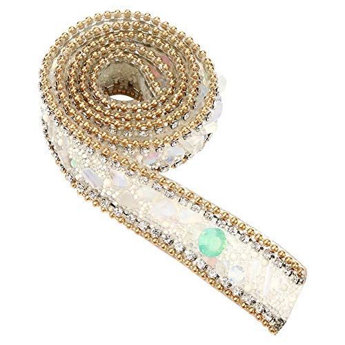 B100 * 2 cm Strass Diamant Band Sparkle Kleine Diamant Wrap Rolle Diamond Mesh Wrap Rolle Kuchenband für Hochzeit Geburtstag Dekoration, Kunsthandwerk Projekte (1) von Hilitand