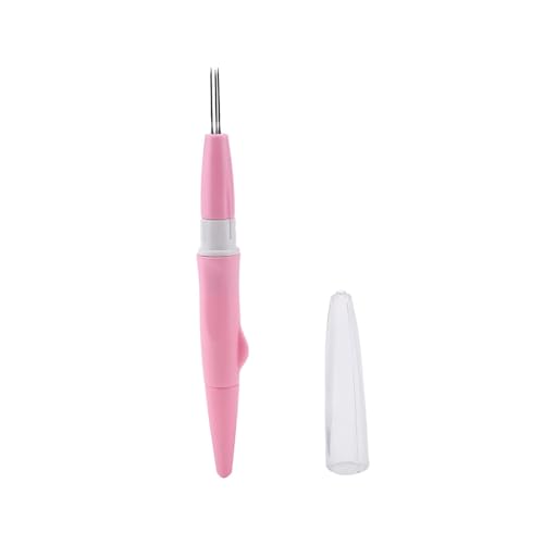 Filznadeln Punch Pen mit 3 feinen Nadeln Set Werkzeug Wolle Stickerei Filzen Supplies DIY Crafting(Pink) für Handwerk der Filzverarbeitung von Hilitand
