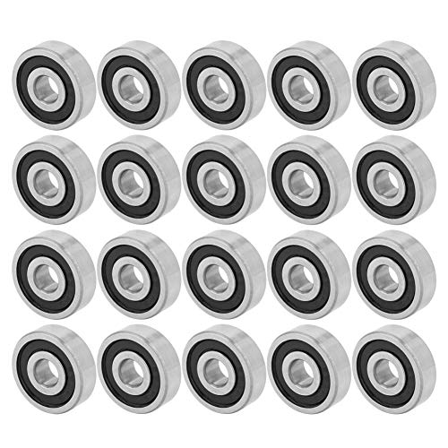 Hilitand 625RS Hochgeschwindigkeits-Kugellager, tief, mit Gummidichtung, 16 x 5 x 5 mm, 20 Stück Hilitand 625RS Hochgeschwindigkeits-Kugellager, tief, mit Gummidichtung, 16 x 5 x 5 mm, 20 Stück von Hilitand