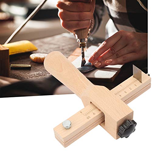 Lederbandschneidewerkzeug Einstellbare Holzhand Lederhandwerkszubehör mit 5 Klingen,Lederwerkzeuge Lederbandschneidewerkzeug Einstellbare Holzhand Lederhandwerkszubehör mit 5 Klingen,Lederwerkzeuge von Hilitand