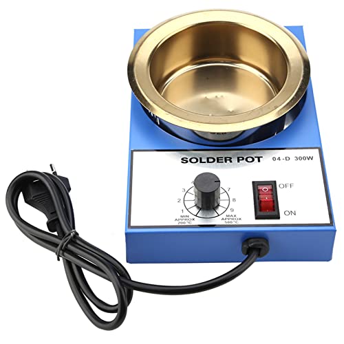 Löttopf, 220V 100mm Elektronischer Thermostat-Schaltkreis Löttopf Entlötbad 300W, 250W (optional) (EU-Stecker)(EU Plug(300W)) von Hilitand