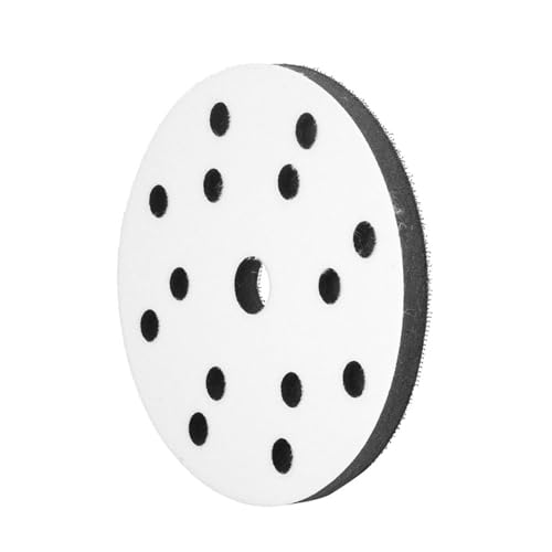 Schleifen Soft Pad, 150mm Durchmesser Soft Buffer Schwamm Interface Kissen Pad für Schleifpads(15 holes) von Hilitand
