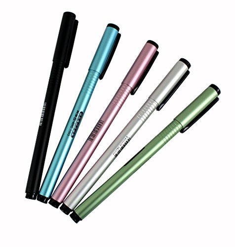 5 Stück Held 1303 Füllfederhalter Diversity Farbe (schwarz, blau, rosa, silber, grün) Stift gesetzt gut Gleichgewicht glattes Schreiben von Hillento
