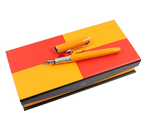 Hillento Picasso 916 erweiterte Füllfederhalter Iridium Stift mit Original-Box (orange) von Hillento