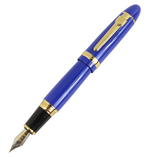 Jinhao 159 große schwere Fass mittlere Spitze Füllfederhalter mit goldenen Clip - blau Jinhao 159 große schwere Fass mittlere Spitze Füllfederhalter mit goldenen Clip - blau von Hillento