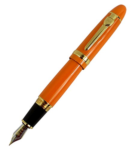 Jinhao 159 große schwere Fass mittlere Spitze Füllfederhalter mit goldenen Clip - orange Jinhao 159 große schwere Fass mittlere Spitze Füllfederhalter mit goldenen Clip - orange von Hillento